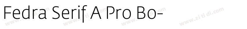 Fedra Serif A Pro Bo字体转换